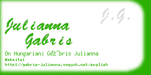 julianna gabris business card